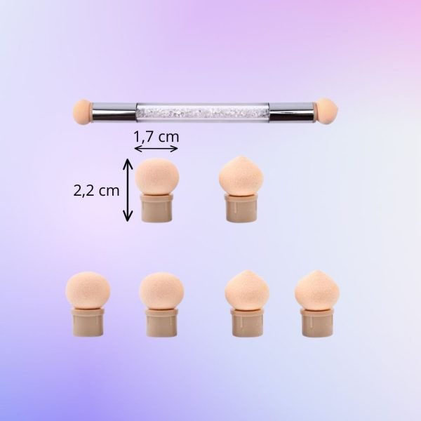 dimensions des éponges à ongles