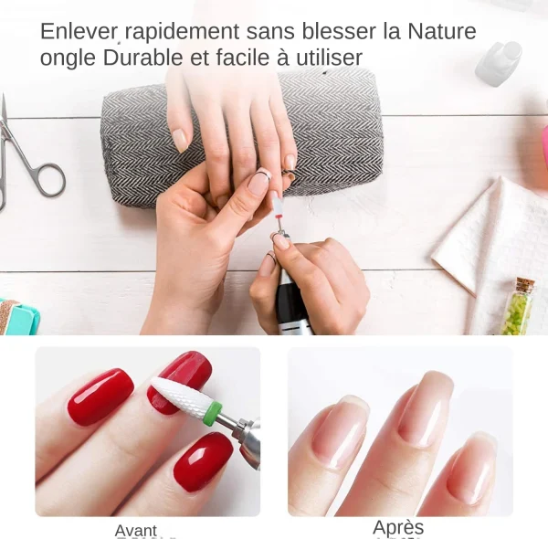 7 Embouts professionnels à ongles en tungstène acier et céramique – Image 6