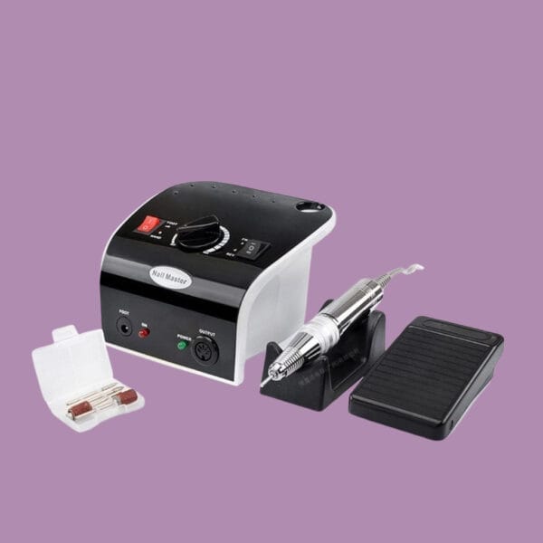 Ponceuse électrique pour ongles Nail Master avec contrôle pédalier et embouts polyvalents – Image 2